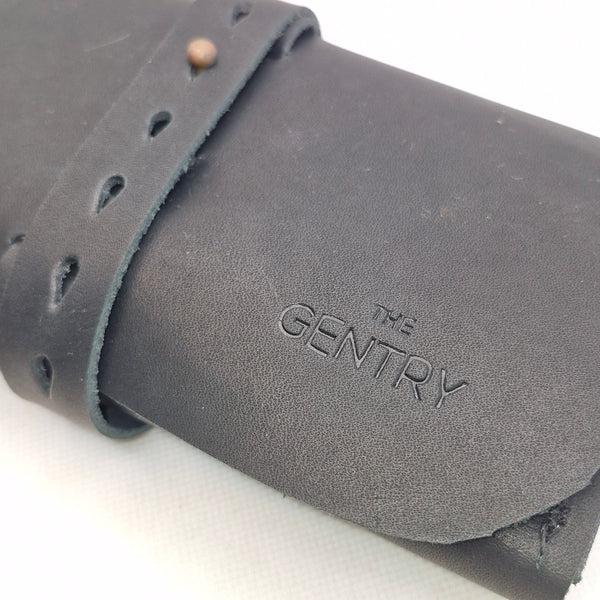 The Gentry Roll Up Leather Organiser - with Pouch