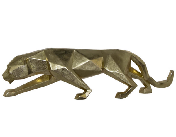 Geometric Leopard Gold 48x11x13cm