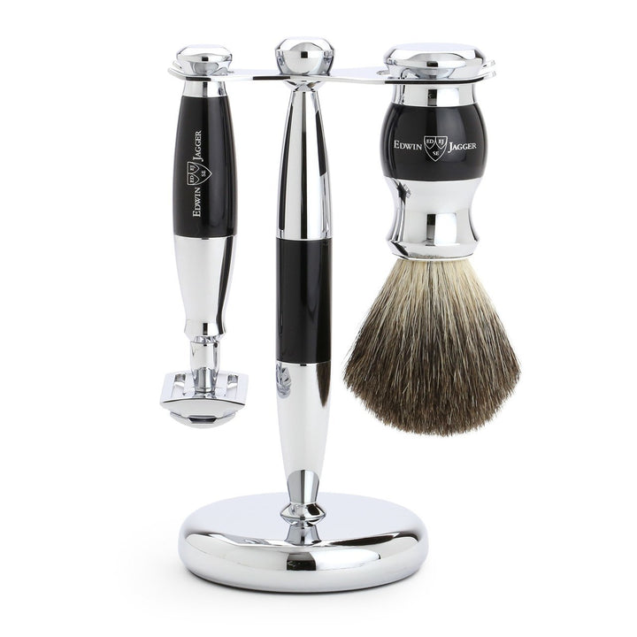 Edwin Jagger Chrome 3 Piece DE Set